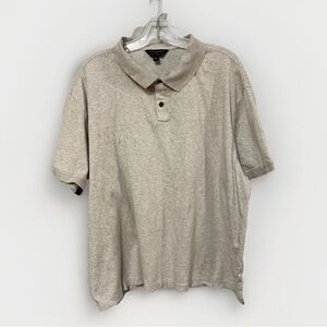 Banana Republic Luxe Touch Performance Polo Golf Men’s XXL Gray Cotton Preppy